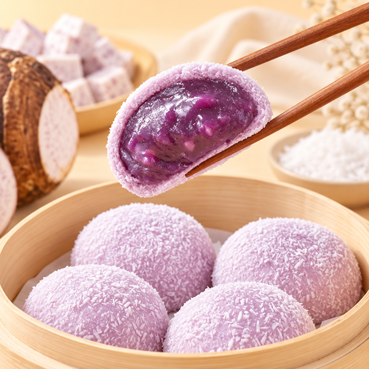 mochi-de-taro-brillante-en-vaporera-de-bambu.png
