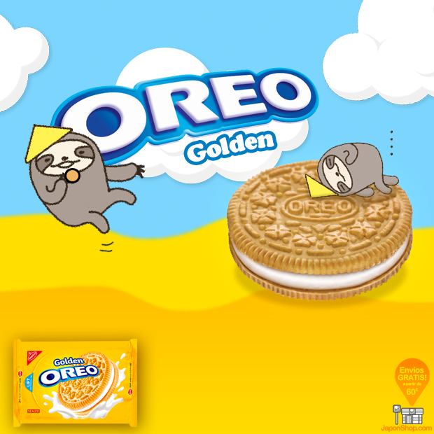  Novedad en JaponShop.com! Oreo Golden rellenas de Crema de Vainilla | Family Size