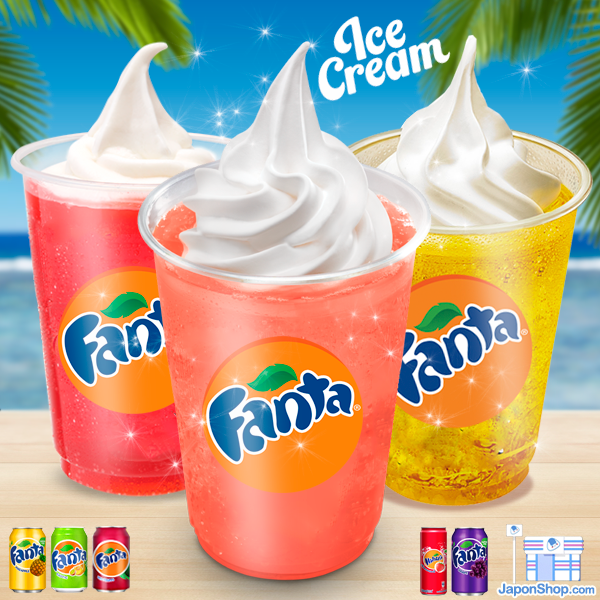 Fantas sabores originales de JaponShop con Helado de Vainilla! Menudo Invento!