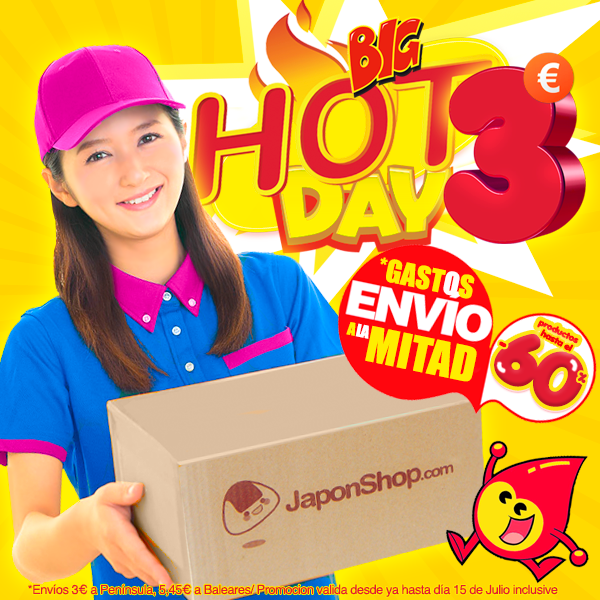ACTUALIZACIÓN: Ampliamos el HOT DAY en JaponShop.com hasta el 15 de Julio! *Envíos solo a 3 €!