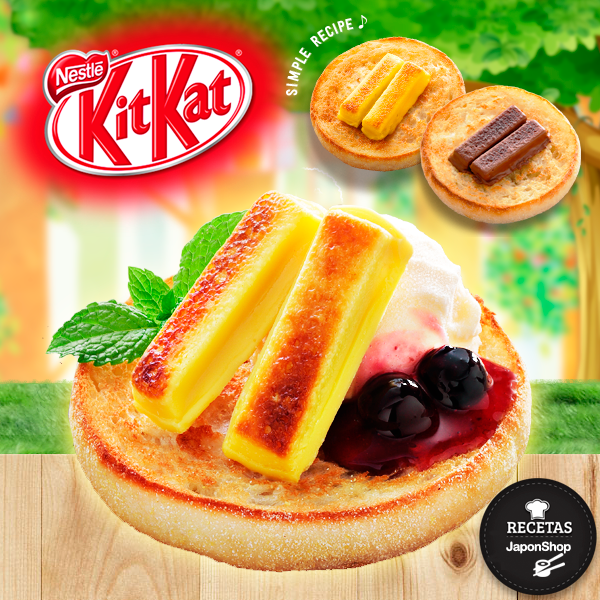 Receta fácil de Kit Kat horneado