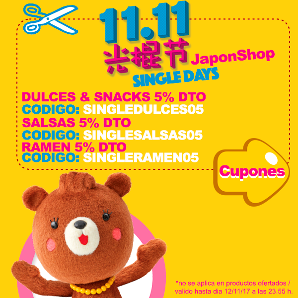 SINGLEDAYS en Japonshop!! DESCUENTOS hasta 12·12!