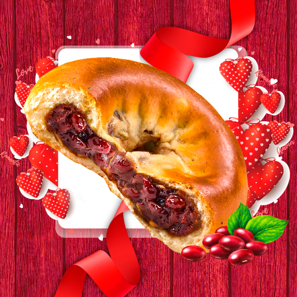 NUEVO Bagel Bun Coreano con Crema de Azuki