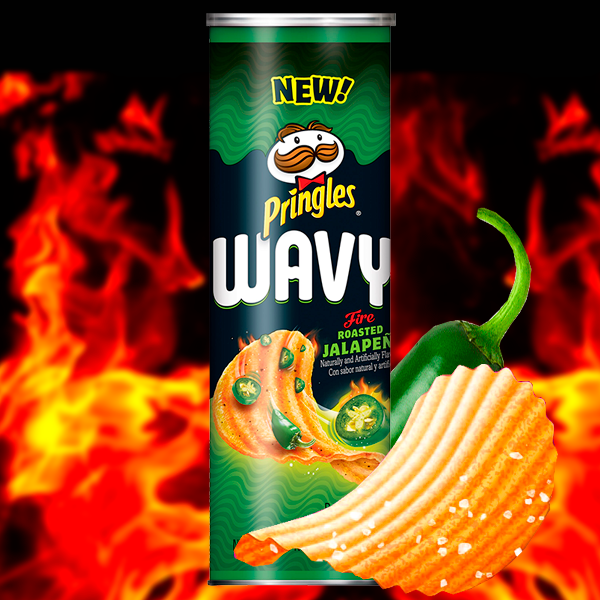 Pringles Onduladas Wavy Sabor Jalapeño Asado