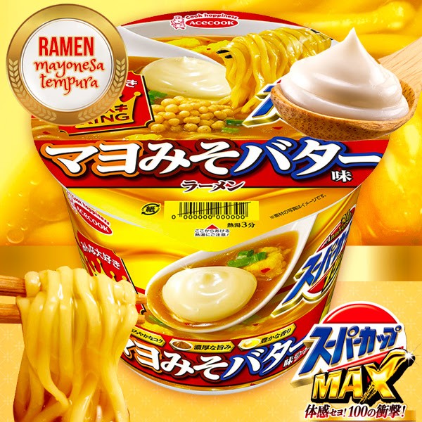 Ramen Super King Cup - Mayonesa, Miso y Mantequilla