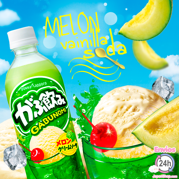 GABUNOMI! Soda de Melón con Helado de Vainilla