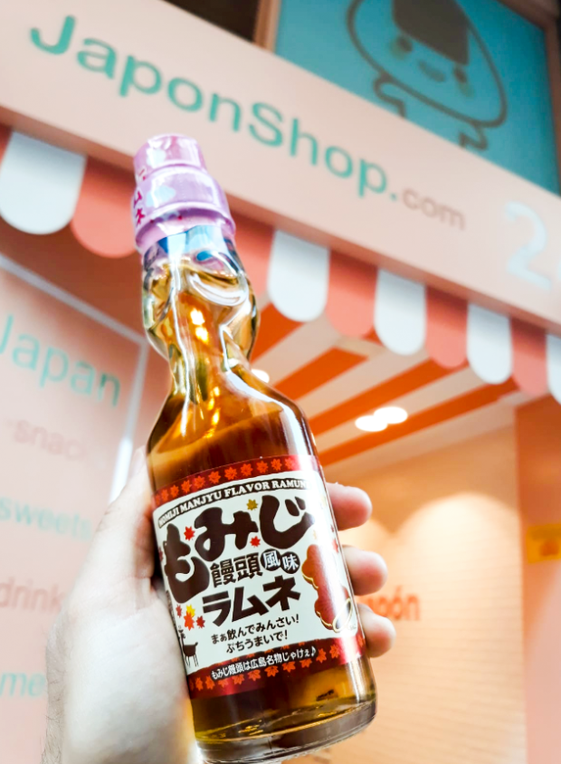 Ramune Sabor Postre de Kyoto Momiji-Manju de Azuki