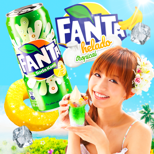 NUEVA Fanta de Helado Tropical