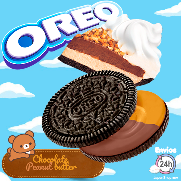 Oreo Golden rellenas de Crema de Cacahuete y Chocolate