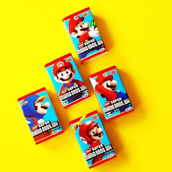 Chicle de Super Mario Bros con Sabor a Naranja