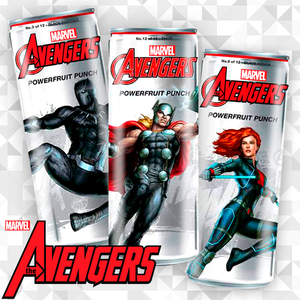 Soda Los Vengadores Powerfruit Punch