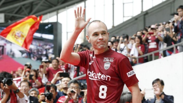 Iniesta en el club Vissel Kobe de Japón