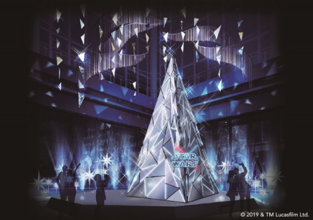Star Wars Rise of Skywalker Marunouchi Christmas en Japón