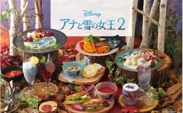 Frozen 2 all over Japón cafés por tiempo limitado!