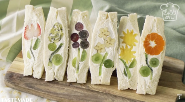 ¡Receta rápida y fácil! Sandwiches de fruta molones que en primavera levanta pasiones!