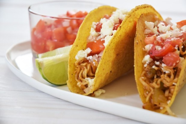 Itadakimasu! Tacos de ramen fáciles y rápidos para disfrutar!