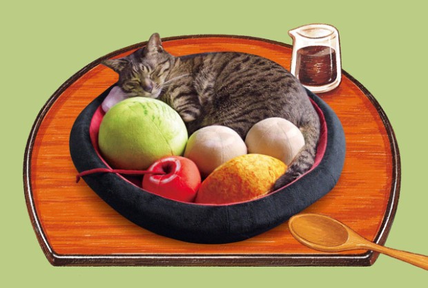Anmitsu Nyanko Cushion o como hacer la bandeja de dulces más kawaii!