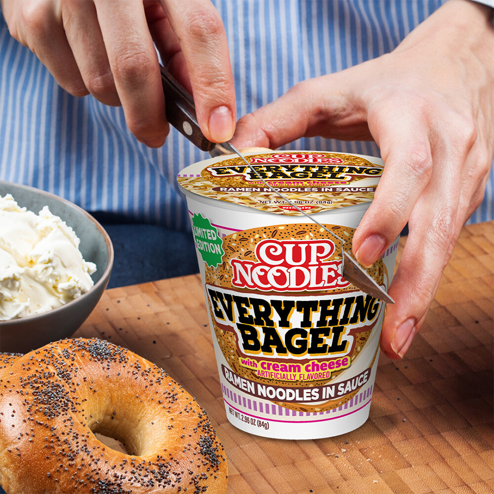 Alucina con lo último de Cup Noodles… ¡Ramen sabor a Bagel!