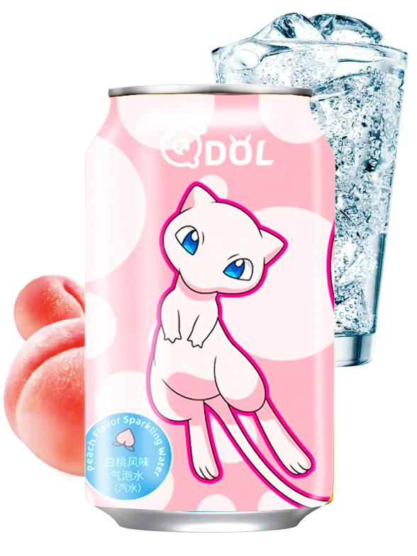 Agua Soda Sabor Momo, Edición Pokemon Eevee 490 ml.