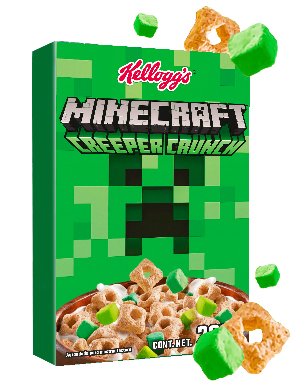 Minecraft Creeper Crunch Cereal By Gamekirby On DeviantArt