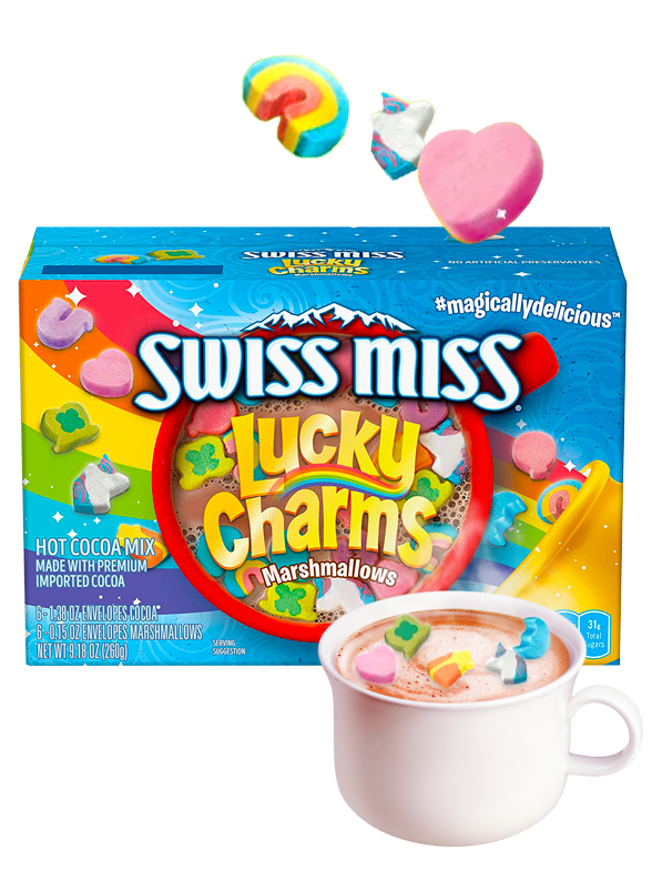 Chocolate Instantáneo con Nubes Lucky JUMBO BOX 260 grs. | JaponShop