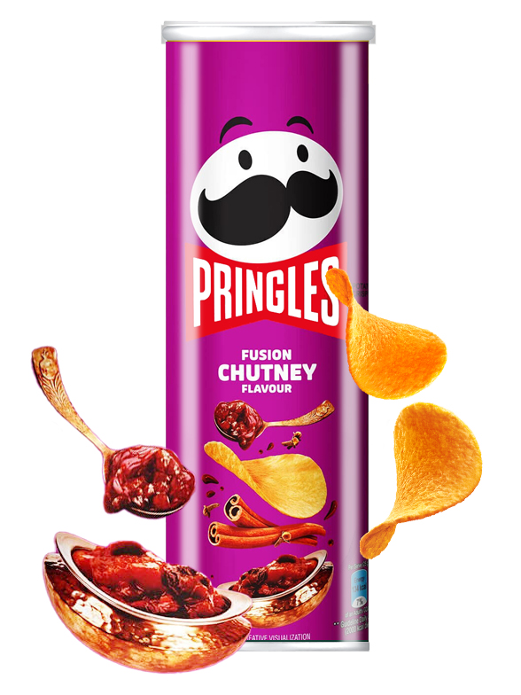Pringles Sabor Fusion Chutney Receta India 102 grs.