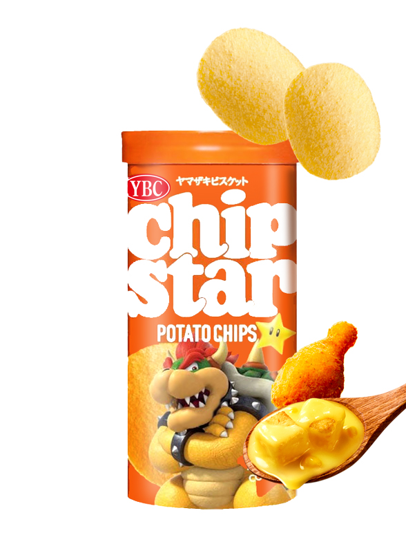 Patatas Chips Star sabor Pollo Edición Super Mario Bowser 45 grs.