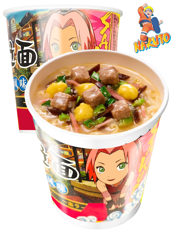 Naruto Tallarines instantáneos con sabor a Ternera COMIDA JAPONESA1