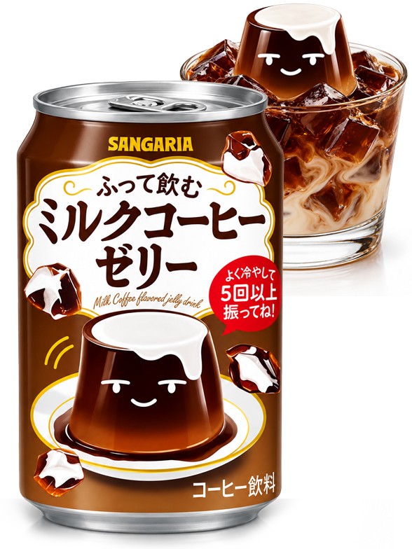 Bebida Japonesa Gelatina Café con Leche | Sangaria 275 g