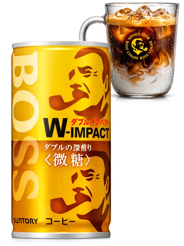 Café con Leche Boss W-Impact | Suntory 185 ml.