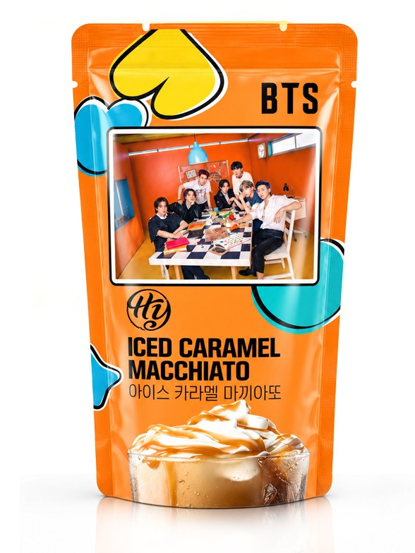 Café con Leche Coreano Sabor Caramelo | BTS Edition Pouch | 230 ml.