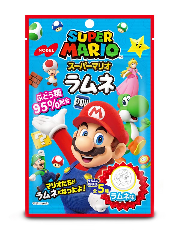 Caramelos de Soda Ramune | Super Mario 40 g