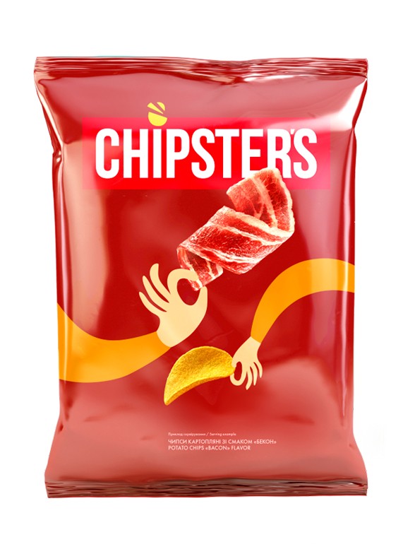 Patatas Chipsters Sabor Bacon | 60 g