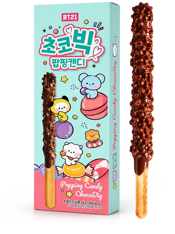 ChocoBig BT21 Popping Candy (Caramelos Chasqueantes) 54 g