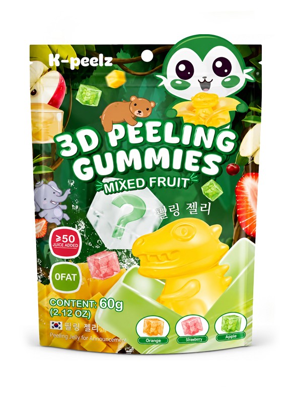 Chuches Pelables Coreanas de Frutas | K-Peelz 60 g