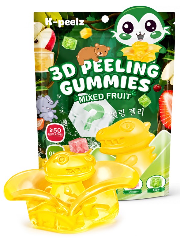 Chuches Pelables Coreanas de Frutas | K-Peelz 60 g