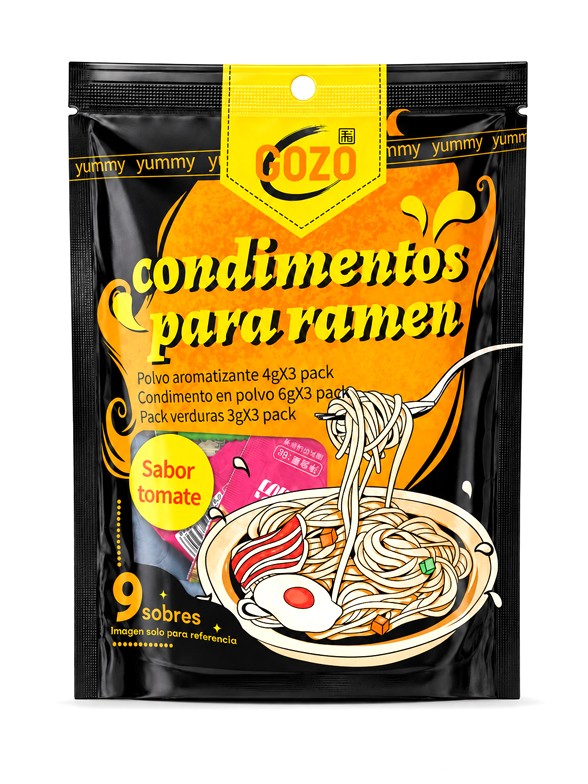 Condimento para Ramen Instantáneo Sabor Tomate | 3 Raciones 39 g