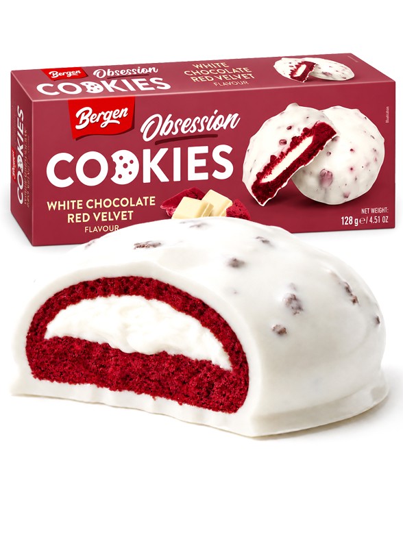 Cookies Red Velvet Chocolate Blanco | Le Bergen 128 g