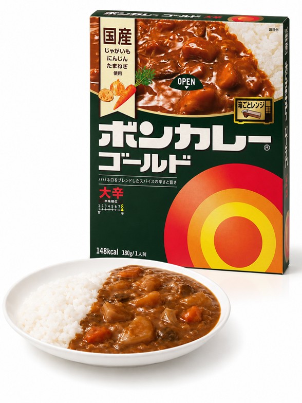 Salsa de Curry Japonés Dulce con Frutas y Verduras | Muy Picante 180g.