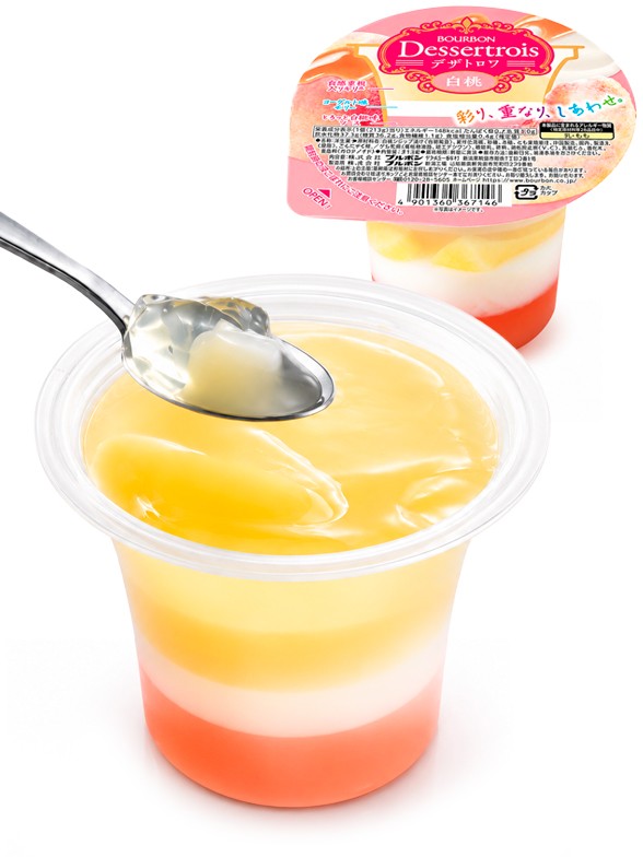Postre Japonés Dessertrois Tres Melocotones Blancos | 213 g