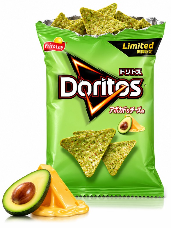 Doritos Japón Aguacate y Queso Cheddar | 55 g