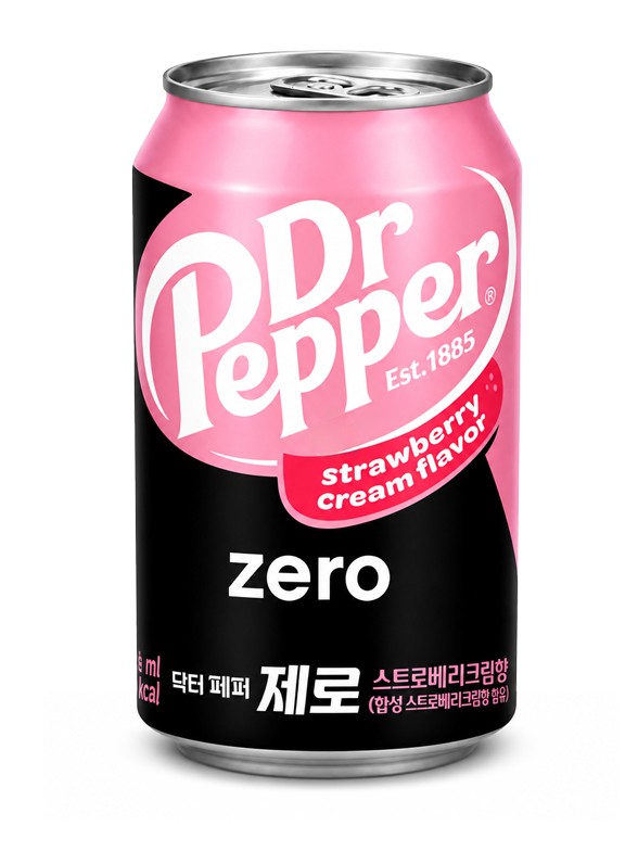 Dr Pepper Corea Zero Fresa y Nata | Strawberry & Cream 355 ml