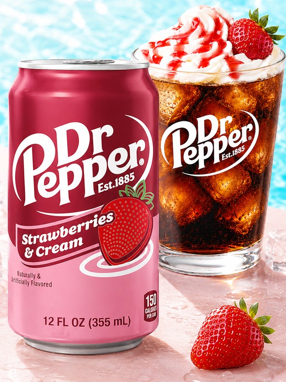 Dr Pepper Fresas con Nata 355 ml