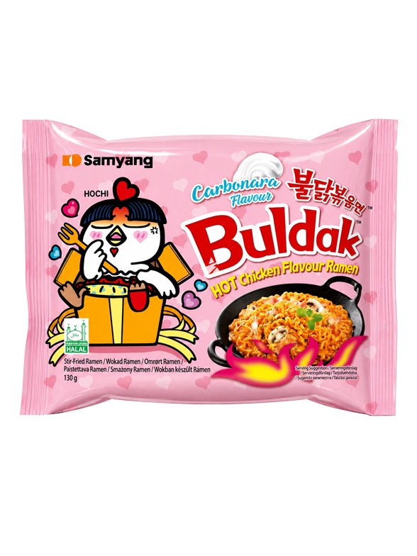 Fideos Ramen Coreano Salteado Wok Carbonara | Buldak 130 gr