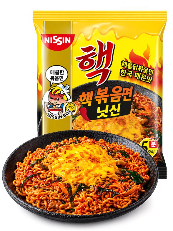 Fideos Nissin Pollo Picante y Queso | Estilo Coreano | 72 g