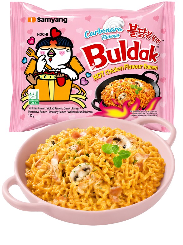 Fideos Ramen Coreano Salteado Wok Carbonara | Buldak 130 gr
