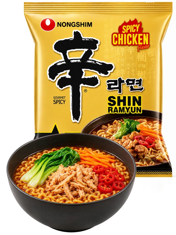 Fideos Ramen Coreanos Shin Ramyun | Pollo Picante 120 g