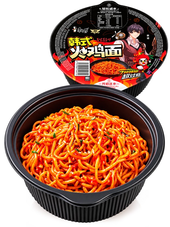 Fideos Salteados Pollo Picante Coreano | Master Kong 113 g