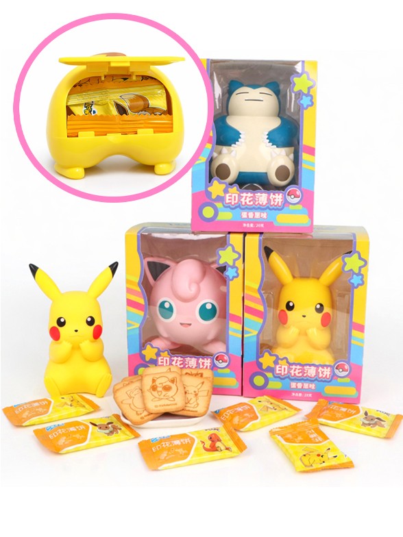Figura Pokémon con Galletas Crepe Huevo 80 g
