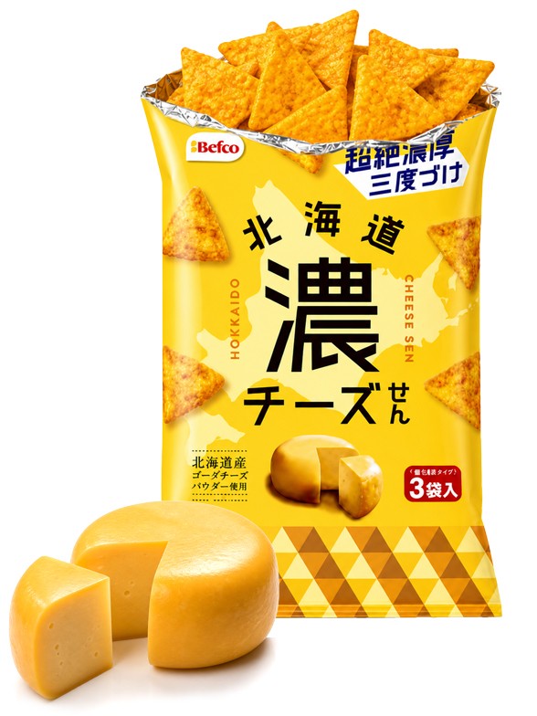 Galletas de Arroz Senbei | Queso de Hokkaido | Befco 51g.